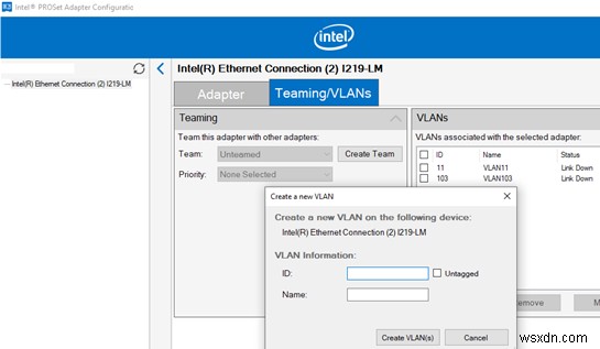 Windows 10 / Windows Server 2016でVLANインターフェイスを構成する方法