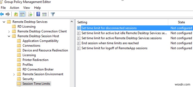 WindowsでRDP/RDSセッションの制限(タイムアウト)を構成する方法