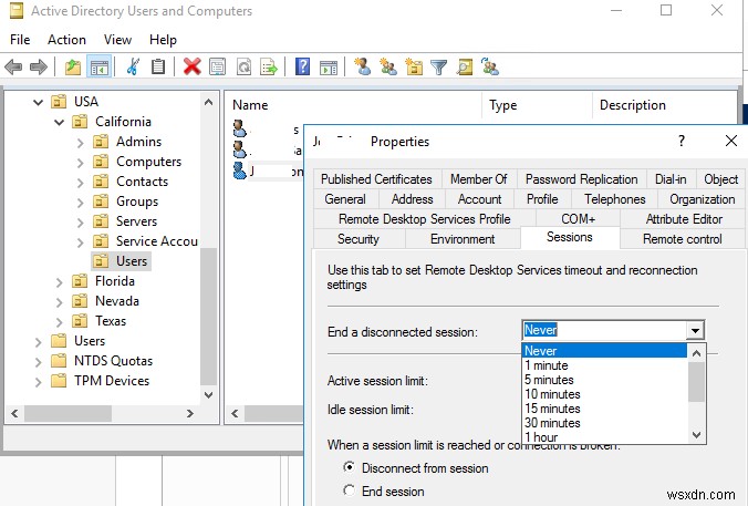 WindowsでRDP/RDSセッションの制限(タイムアウト)を構成する方法