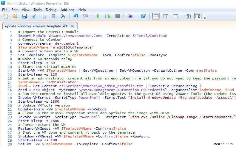 PowerShellでVMware上のWindows VMテンプレートを自動更新する方法