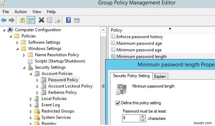 Active Directoryドメインのパスワードポリシー構成ガイド