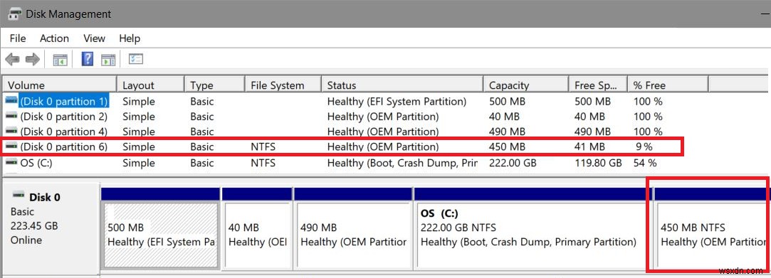 Windows 10 1803アップデートで作成される追加OEMパーティションの正体と非表示にする方法