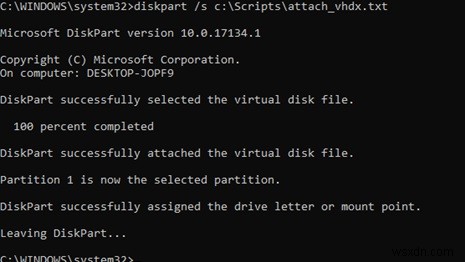 Windows 10/8.1の起動時にVHD/VHDXファイルを自動マウントする方法