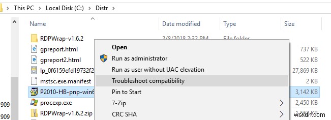 Windows 10に互換性のないプリンタードライバーをインストールする方法