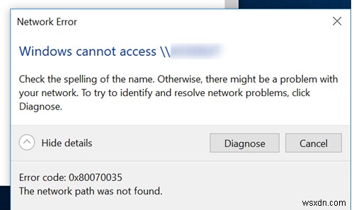 Windows 10アップデート後にエラーコード0x80070035「ネットワークパスが見つかりません」が発生する原因と対処法