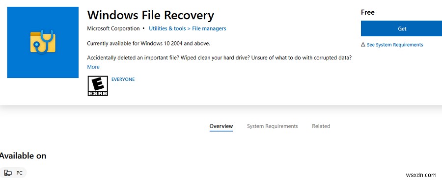 Windows 10で削除ファイルを復元!「Windows File Recovery(WINFR)」の使い方