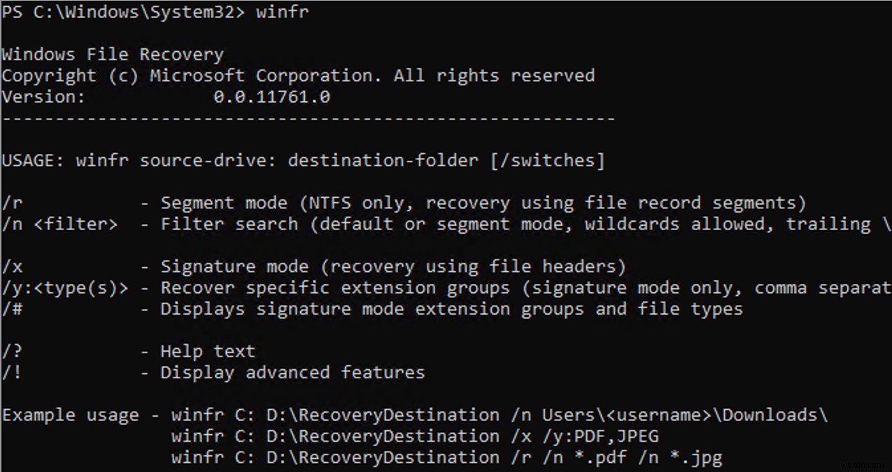 Windows 10で削除ファイルを復元!「Windows File Recovery(WINFR)」の使い方