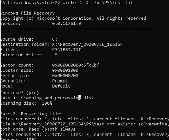 Windows 10で削除ファイルを復元!「Windows File Recovery(WINFR)」の使い方