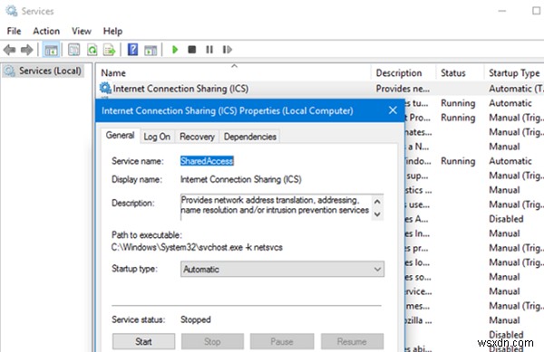 Windows 10で再起動するとインターネット接続共有(ICS)が無効になる原因と解決方法