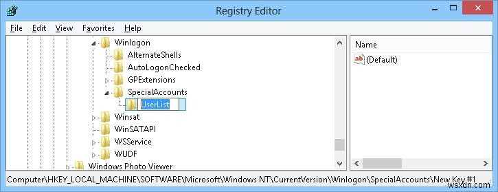 Windows 8のウェルカム画面（ログイン画面）からユーザーアカウントを非表示にする方法