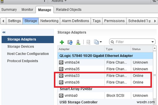 VMware ESXiでFC HBAアダプターが認識されないときの解決方法