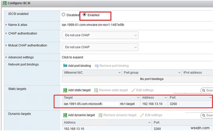 VMware ESXiでiSCSI LUNを使ったVMFSデータストアを構成する手順