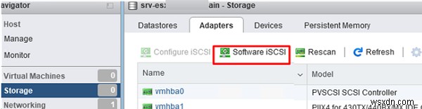 VMware ESXiでiSCSI LUNを使ったVMFSデータストアを構成する手順