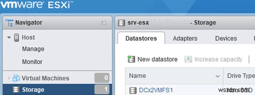 VMware ESXiでiSCSI LUNを使ったVMFSデータストアを構成する手順