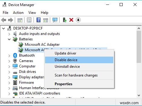 Windows 10でタスクバーにバッテリーアイコンが表示されないときの直し方