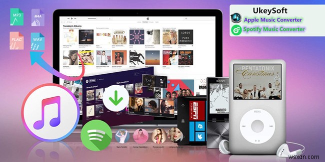 UkeySoftでApple MusicとSpotifyの楽曲をMP3に変換する方法【徹底解説】