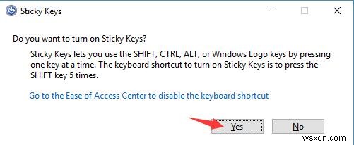 Windows 10で固定キー(スティッキーキー)をオン・オフにする3つの方法
