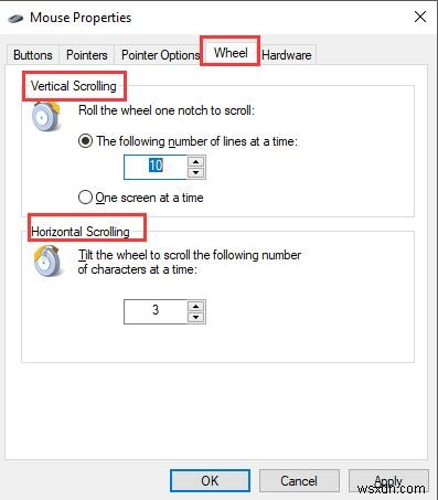 Windows 10でマウスホイールのスクロール速度を調整する方法