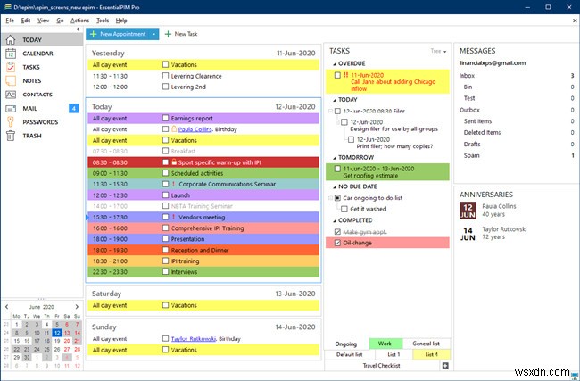 Windows用個人情報管理ソフト「EssentialPIM」で日々の業務を整理する方法