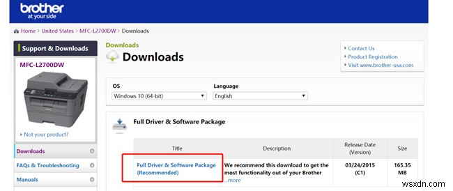 Windows 10/8/7/XP/Vista対応|ブラザーMFC-L2700DWドライバーのダウンロード・更新方法