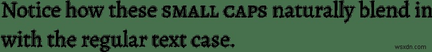CSSのfont-variantプロパティでスモールキャップスを使う方法と注意点