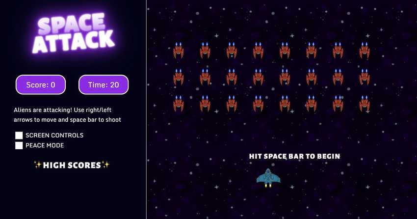 【レビュー】バニラJavaScriptだけで作られたスペースインベーダー（Andrea Maille氏作）