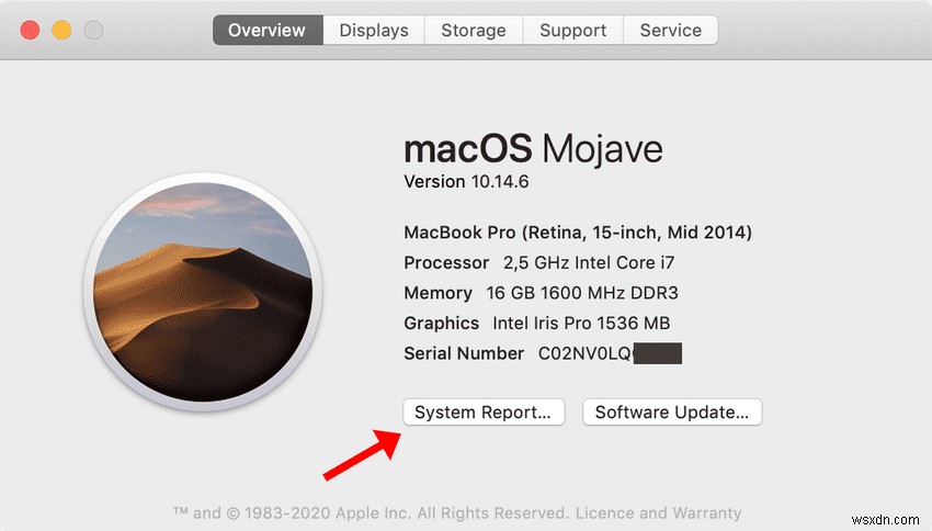 Macのシリアル番号を素早く確認する3つの方法
