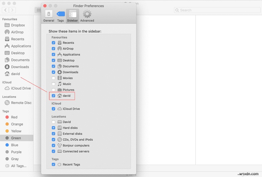 【macOS】Finderのサイドバー「お気に入り」にホームフォルダを表示する方法