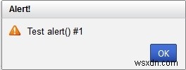 JavaScriptのアラートでハイパーリンクを表示する方法