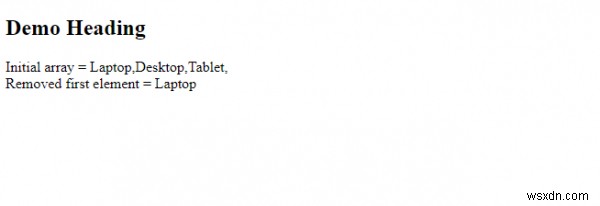 JavaScriptのshift()メソッドで配列の先頭要素を削除する方法