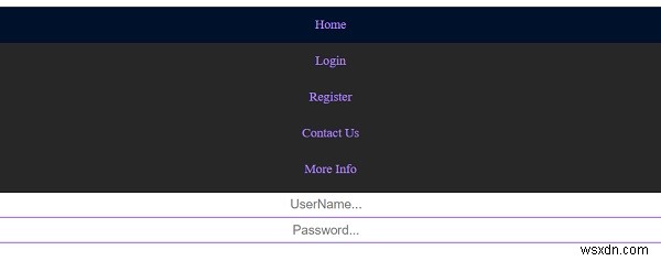ログインフォーム付きレスポンシブナビゲーションメニューの作成方法【HTML・CSS】