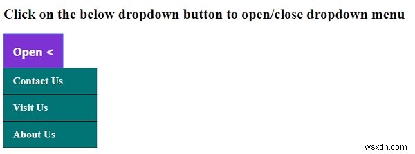 CSSとJavaScriptでクリック式ドロップダウンメニューを作成する方法【サンプルコード付き】