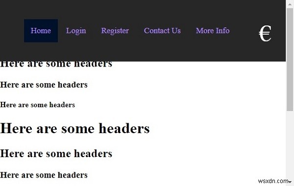 CSSとJavaScriptでスクロール時にナビゲーションバーのサイズを変更する方法