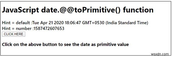 JavaScriptのDate.@@toPrimitive()関数とは？日付オブジェクトをプリミティブ値に変換する方法