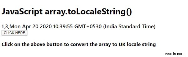 JavaScriptのarray.toLocaleString()関数の使い方|配列をロケール形式の文字列に変換する方法