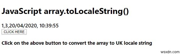 JavaScriptのarray.toLocaleString()関数の使い方|配列をロケール形式の文字列に変換する方法