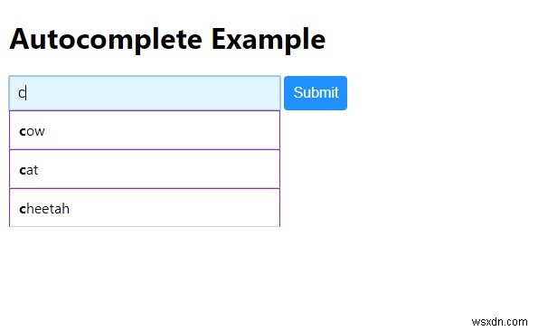 JavaScriptでオートコンプリート(入力補完)機能を実装する方法