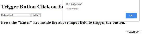 JavaScriptでEnterキー押下時にボタンクリックをトリガーする方法