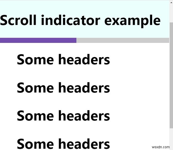 CSSとJavaScriptでスクロールインジケーター（プログレスバー）を作成する方法