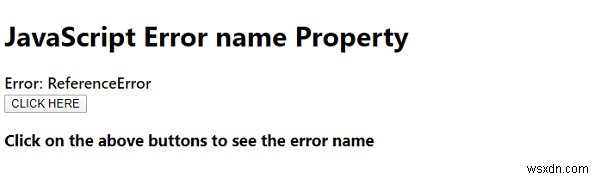JavaScriptのErrorオブジェクト「name」プロパティの使い方と実例