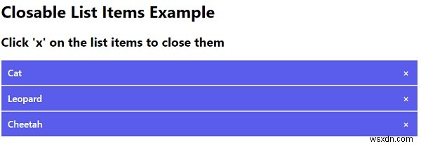 JavaScriptでリストアイテムを閉じる(非表示にする)方法を解説