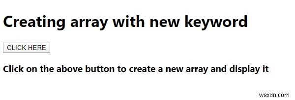 JavaScriptでnewキーワードを使って配列を作成する方法