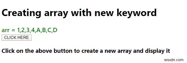 JavaScriptでnewキーワードを使って配列を作成する方法