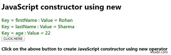 new演算子を使ってJavaScriptコンストラクタを作成する方法