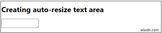 JavaScriptで入力に応じて自動的に高さが変わるテキストエリアを作成する方法