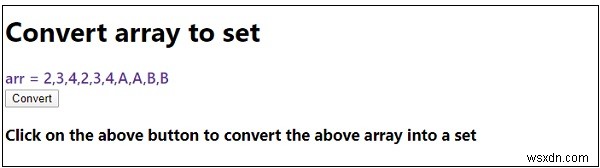JavaScriptで配列をSet(セット)に変換する方法