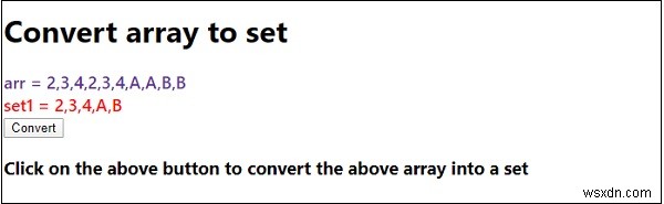 JavaScriptで配列をSet(セット)に変換する方法