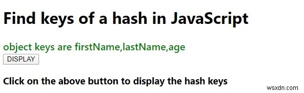 JavaScriptでハッシュのキーを取得するには?Object.keys()メソッドの使い方