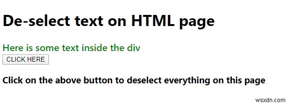 【JavaScript入門】HTMLページ上のテキスト選択を解除する方法とサンプルコード