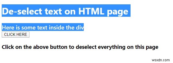 【JavaScript入門】HTMLページ上のテキスト選択を解除する方法とサンプルコード